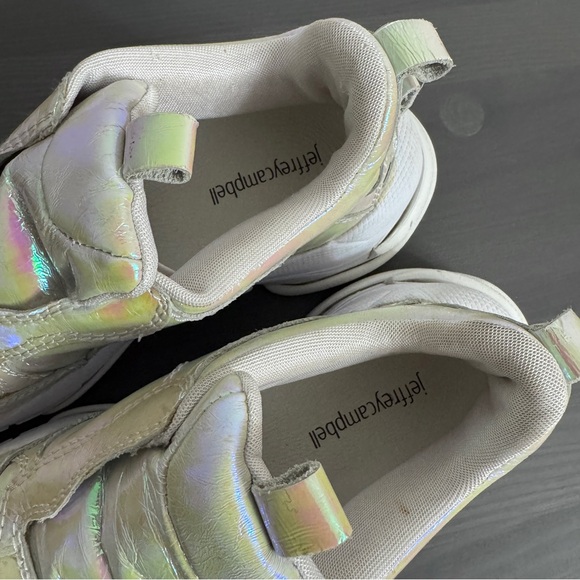 Jeffrey Campbell Holographic Iridescent Platform Sneakers - Picture 5 of 10